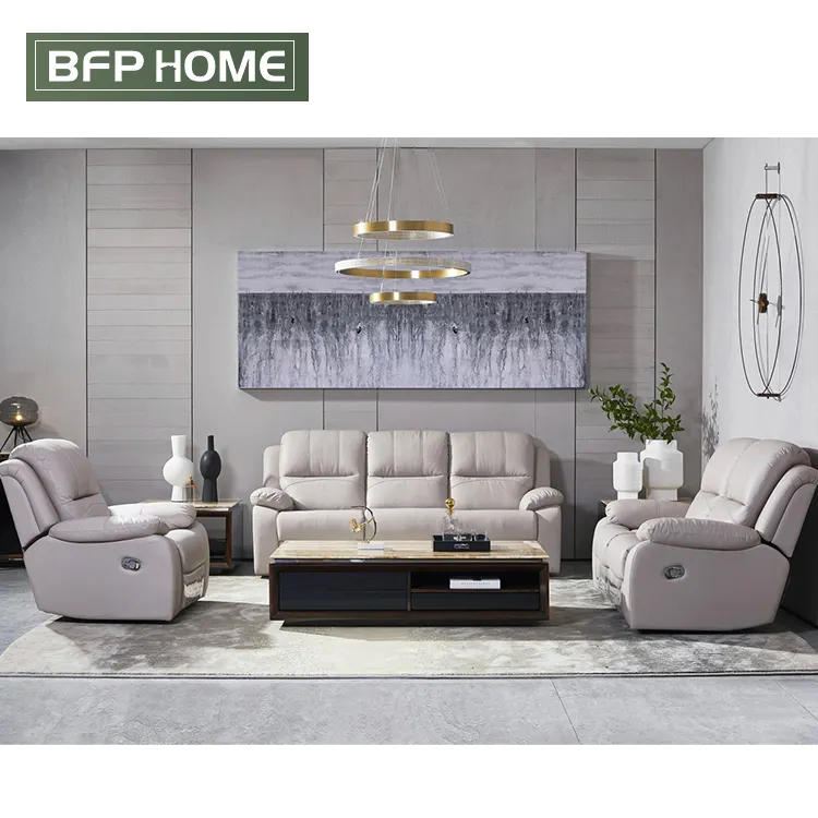BFP One Stop Whole House Customization Functional Recliner Sofa Bed Recliner Set Modern Leisure Living Room Sofa Set Furniture