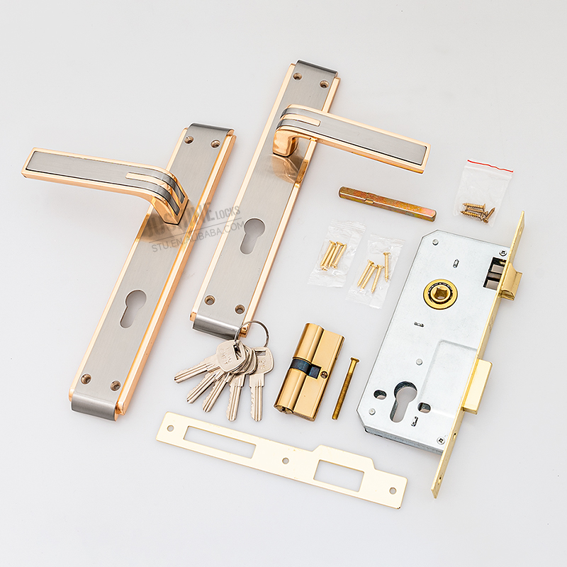 Custom casement lock European retro door lock mute lock cylinder is suitable for office/apartment/bedroom/home decoration