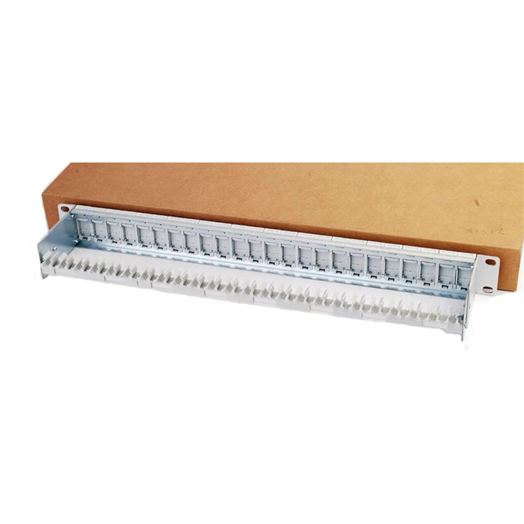 Cat5e Cat6 Cat6A Cat7 UTP FTP патч-панель 12 24 48 портов 19 дюймов 1U загруженный разъем Keystone Jack