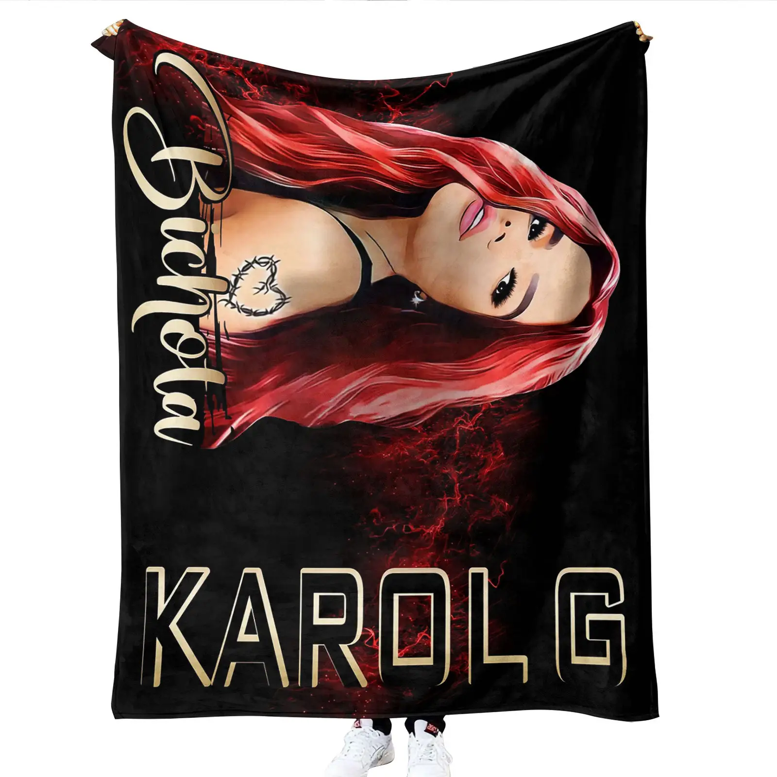 Новинка, мягкое популярное утяжеленное одеяло Karol g с пользовательским логотипом