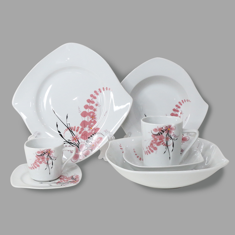 20 шт. керамическая Новый dinnerware фарфора 20 pcs столовые сервизы, S-shape форме, благодаря чему создается ощущение невесомости с столовые приборы;