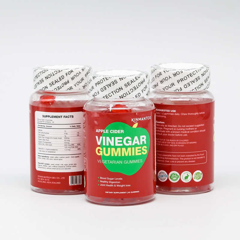 Private Label Low Sugar Vitamins Apple Cider Vinegar Gummies Candy For Weight Loss