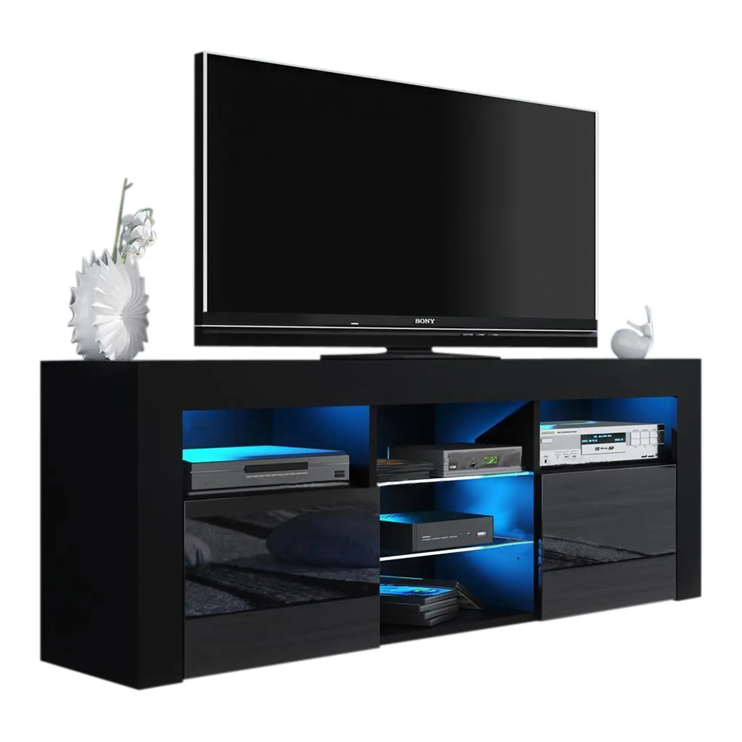 Modern Living Room Furniture Cheap Wooden Tv Table With Led Light