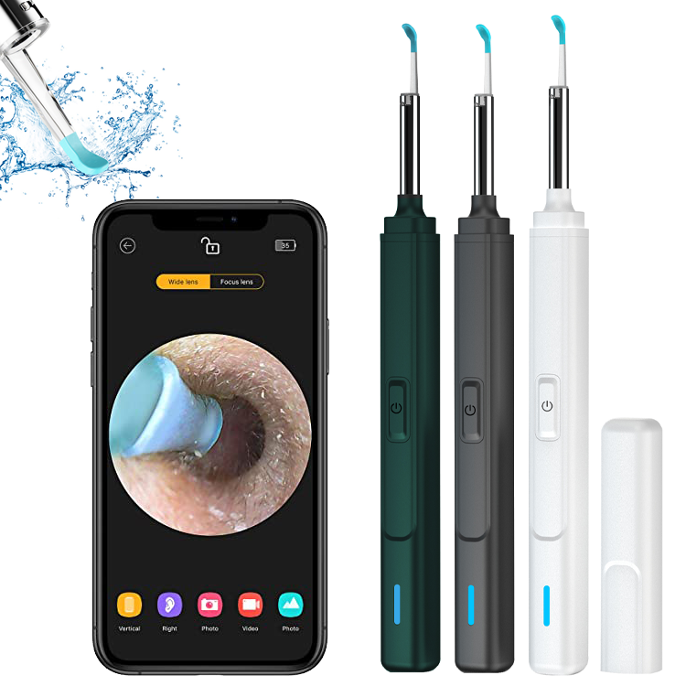 2021 Amazon умный очиститель для ушей с Otoscope камерой Wifi беспроводной Легкий эндоскоп Электрический чистящий инструмент