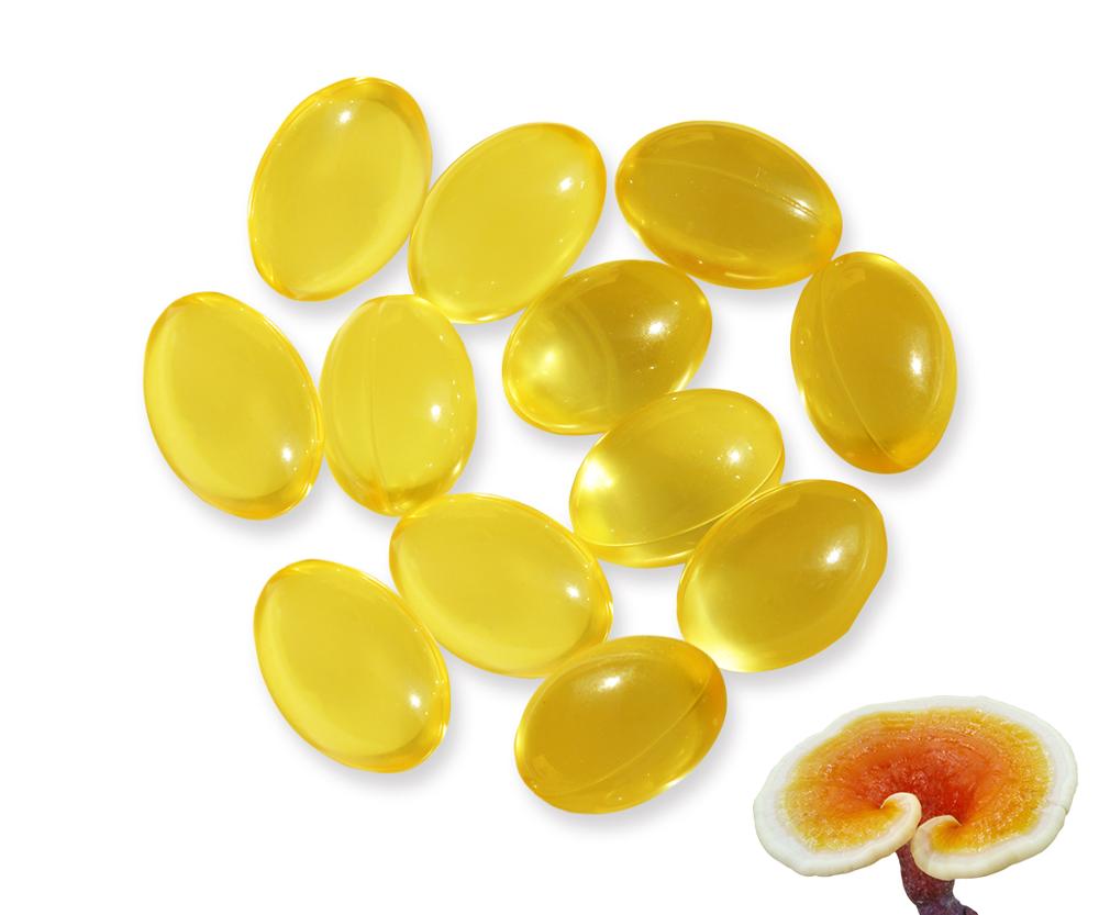 OEM 100% органическое вещество Ganoderma Lucidum Reishi гриб спора масла Softgel капсулы с частной этикеткой