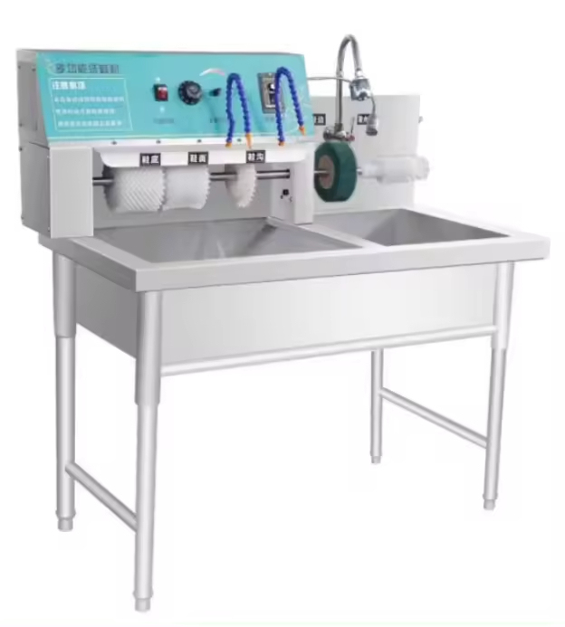 Stainless Steel Automatic Shoe Washing Equipment Commercial Automatic or Semi-Sutomatic Shoe Polishing Machine With Pool Shoe Wa