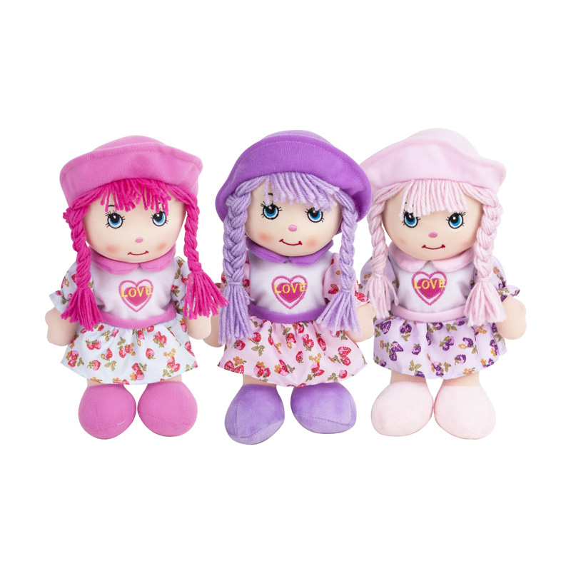 2021 China High Quality 11 Inch Stuffed Cotton Doll Baby Rag Doll Toys Baby Dolls Toys