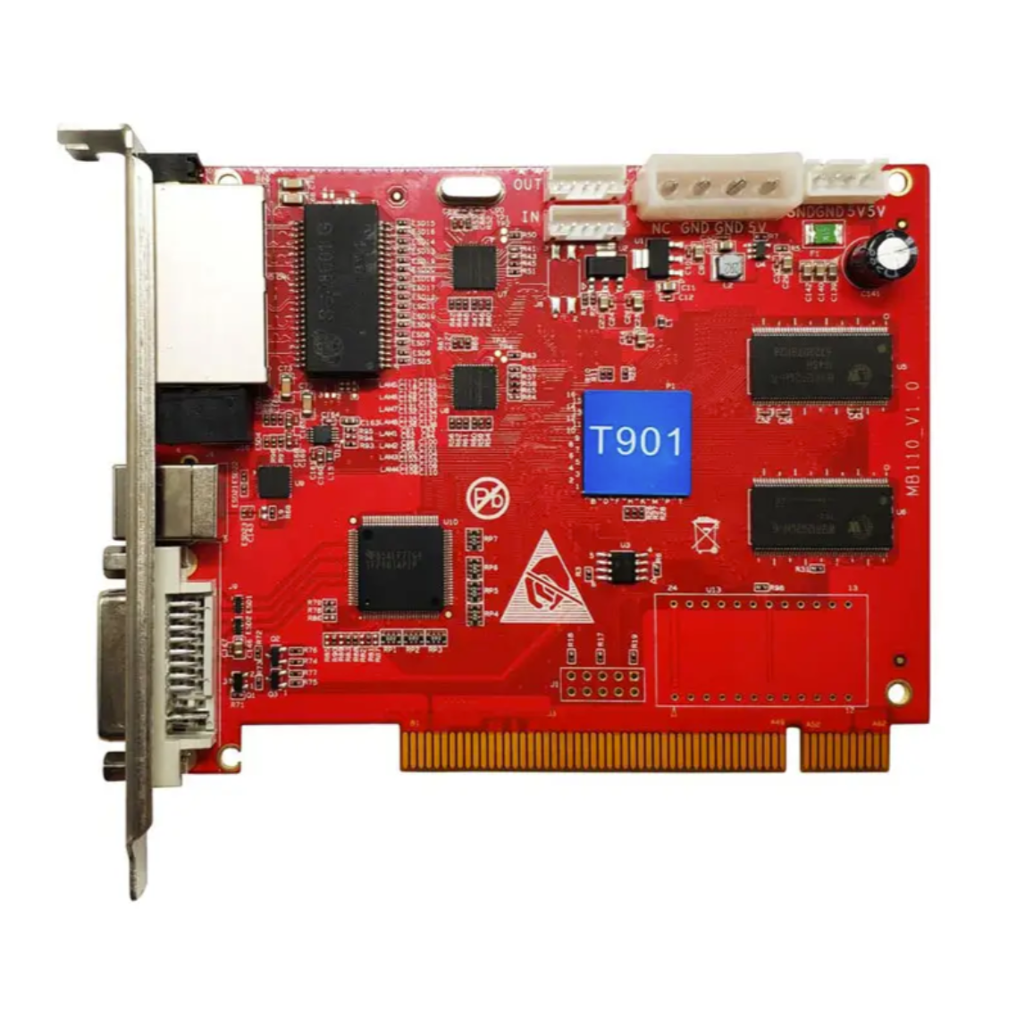 HD-T901 Brand New Synchronous LED screen control card DVI video input display More cost-effective controller Huidu technology