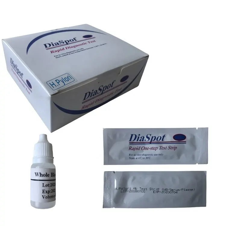 Rapid Diagnostic Test Strip Antigen Rapid Hpylori Antibody Blood Helicobacter Cassette H.Pylori Ab Test Kit