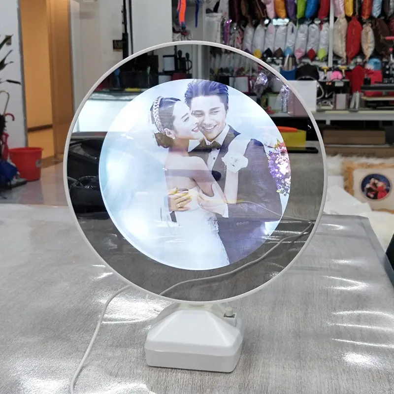 Photo Frame Sublimation Blank Custom LED Magic Mirror With USB Charger For Gifts