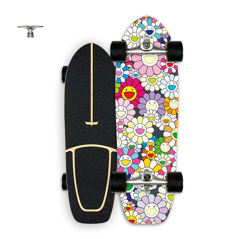 Оптовая продажа с фабрики geele Лонгборд Surfskate 7 слоев настил из клена сразу изготовленные на заказ скейтборд