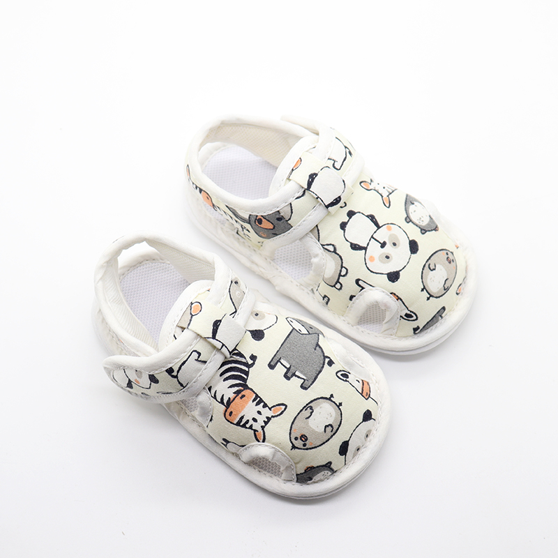 Summer New Arrival Breathable Barefoot Casual Shoes Unisex Mesh Cute Cartoon Pattern Baby Sandals