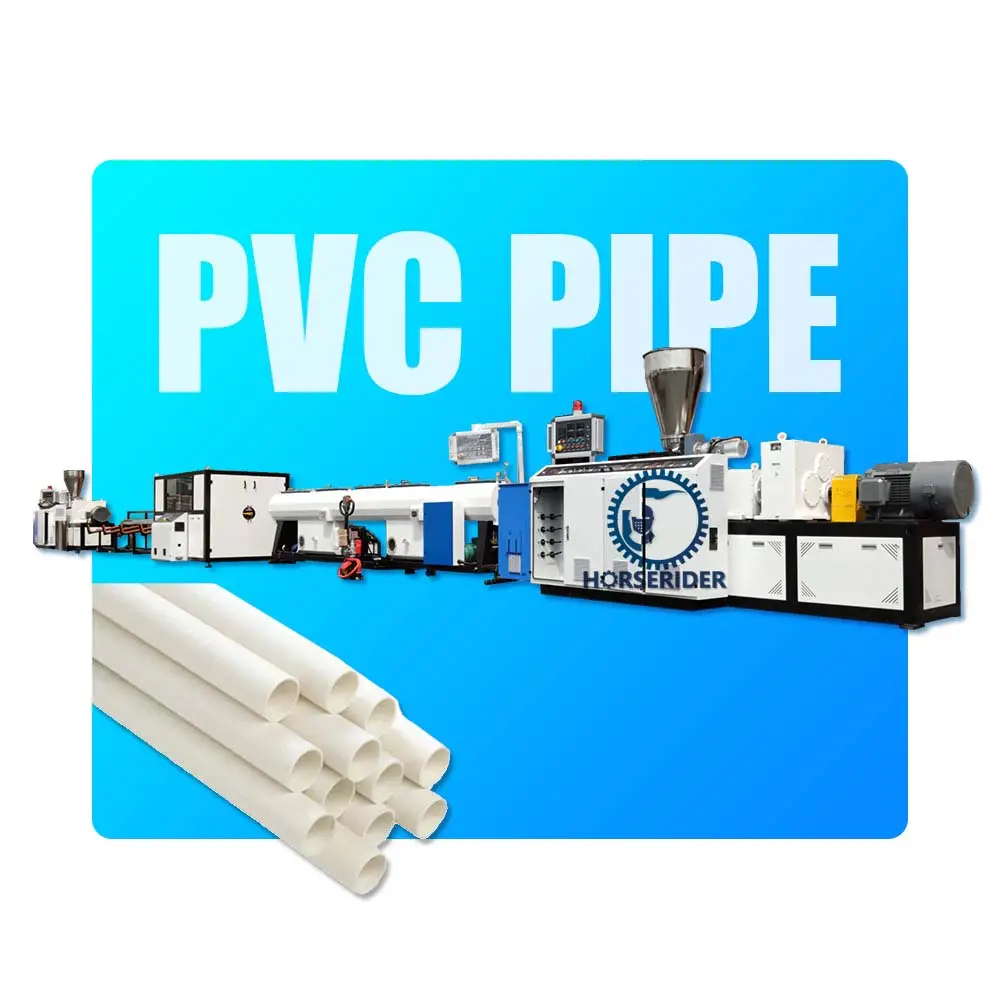 16-63mm PVC double pipe extrusion extruding manufacturing line plant