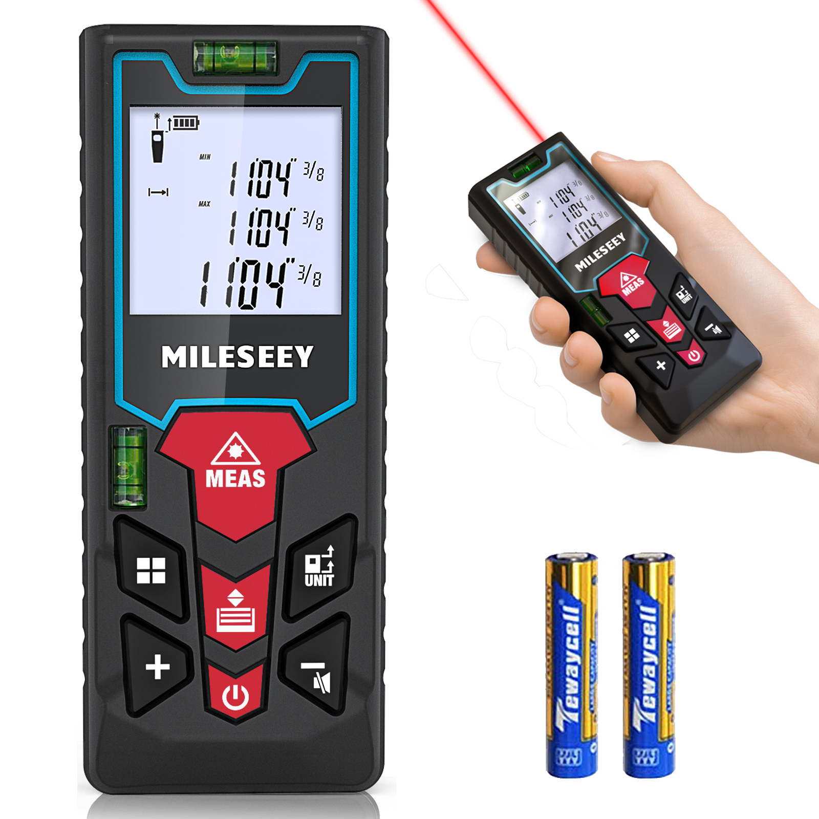 Mileseey S2H 60 м измерение инструмент ручной цифровой Площадь Объем измерения лазерный дальномер