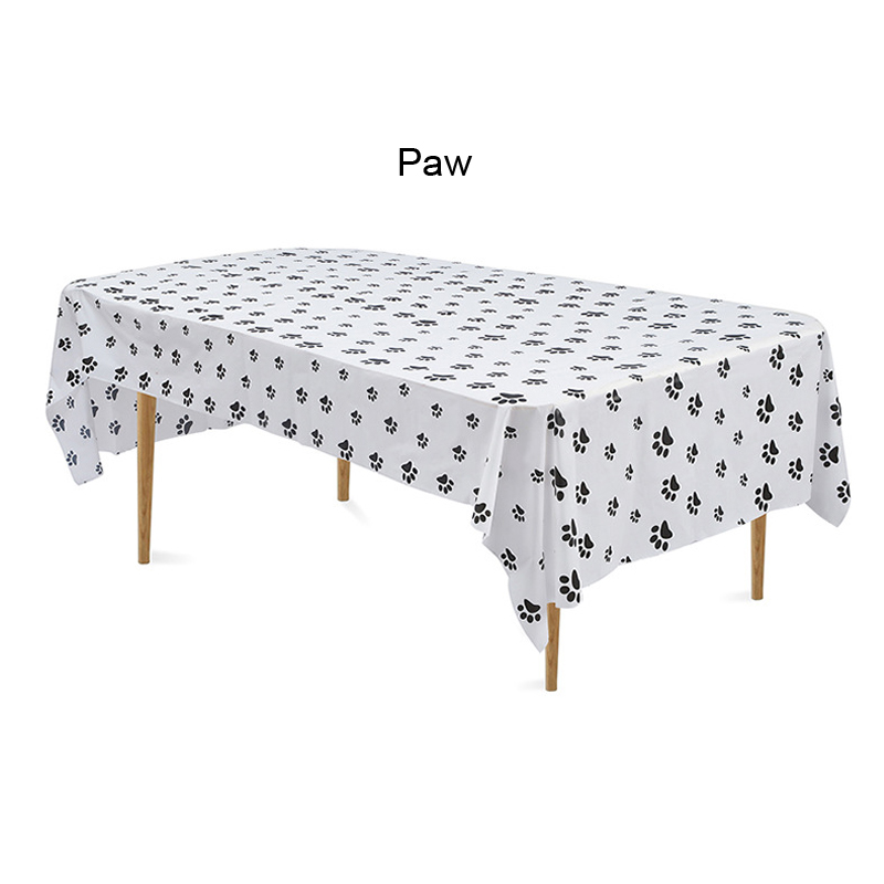 Tropical Jungle Themed Animal Beast Hair Printing Waterproof Tablecloth For Birthday Makeup Party Custom Print Table Cloth