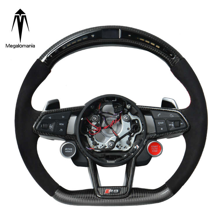 For Aud i 2016-2019 TTS R8 TTRS TT Custom Alcantar carbon fiber steering wheel racing wheel convertible