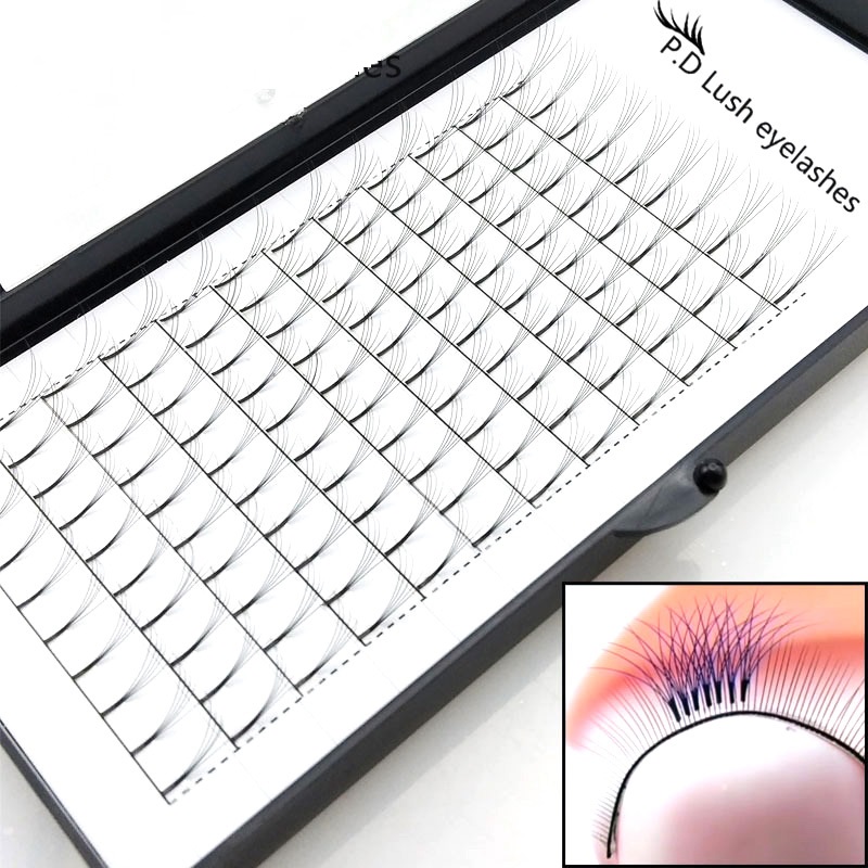 Lashbeauty 2d 3d 4d 5d 6d корейский Private Label длинные стволовых 5P 0,07 мм предварительно объем FansEyelash расширения