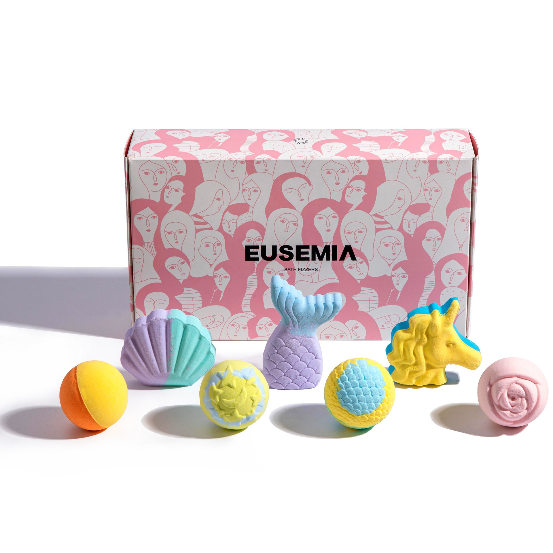 Mermaid shell cute cartoon explosion bath ball set bubble bath moisturizing soothing moisturizing bath salt