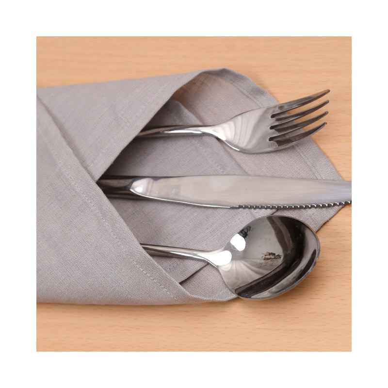 Personalised handmade custom linen organic 55% linen 45% cotton napkins