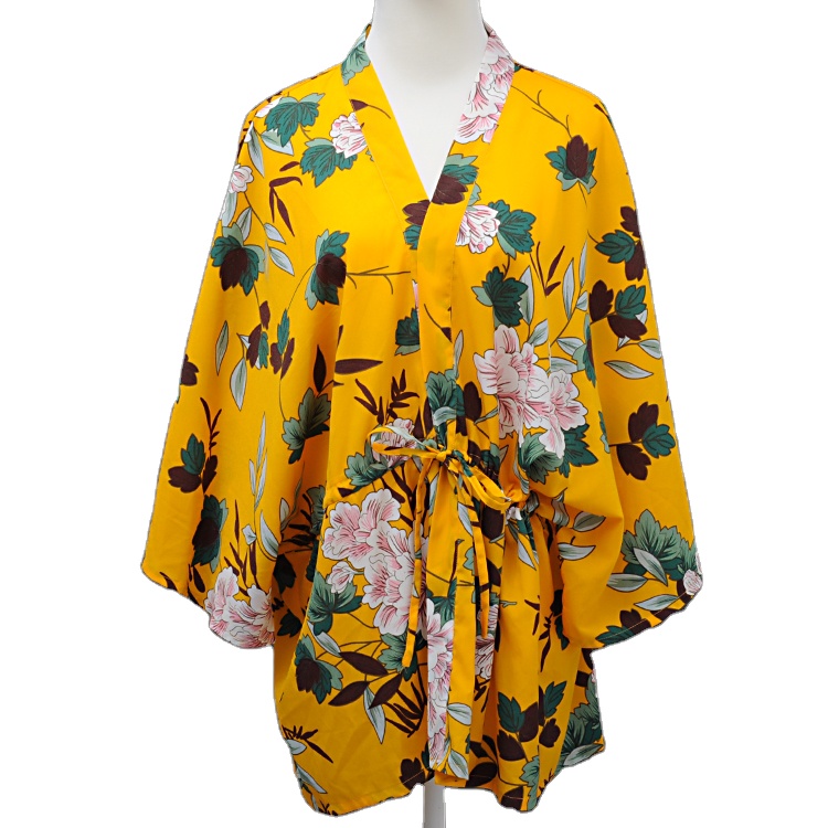 Spring And Summer Beach Wear Floral Printed Shawl Beach Cover Up Women Beach Scarf Shawl