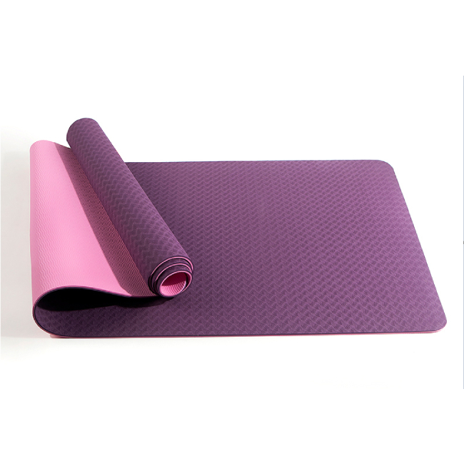 Factory Price Best Quality Custom Logo Comfortable Tpe Fitness Exercise Solid Yoga Mat