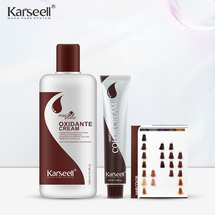 OEM/ODM/OBM оптовая продажа, крем-краска для волос Karseell Maca, окислительный крем, набор для ухода за волосами для минимизации повреждения волос