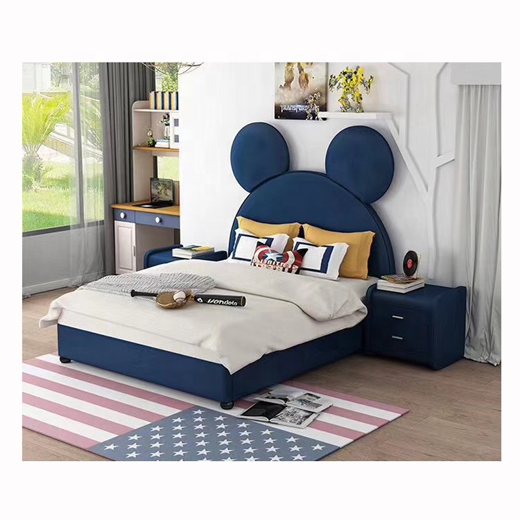 Fashionable Home Bed Kids Bedroom Furniture 20RTAD017 Upholstered Children Beds