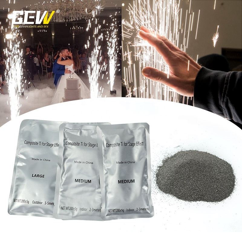 200g Cold Spark Powder Smokeless Composite Titanium Ti Powder For Cold Spark Machine Composite Powder Stage Effect