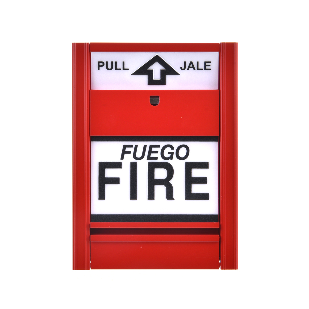 Fire Alarm Pull Station Metal Red Manual Pull Station for fire emergency Fire Alarm push button M3200 customizable