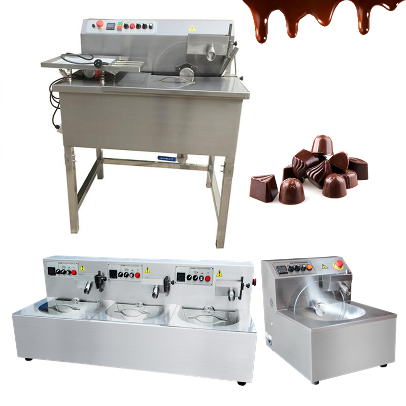 Temperadora chocolate mixing machine template covering dosing glaze date wheel spray sprinkles melt machinery tempering machines