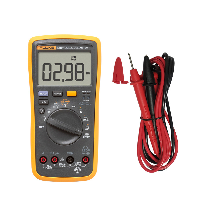 Многофункциональный Высокоточный цифровой мультиметр Fluke 18B + со светодиодным индикатором