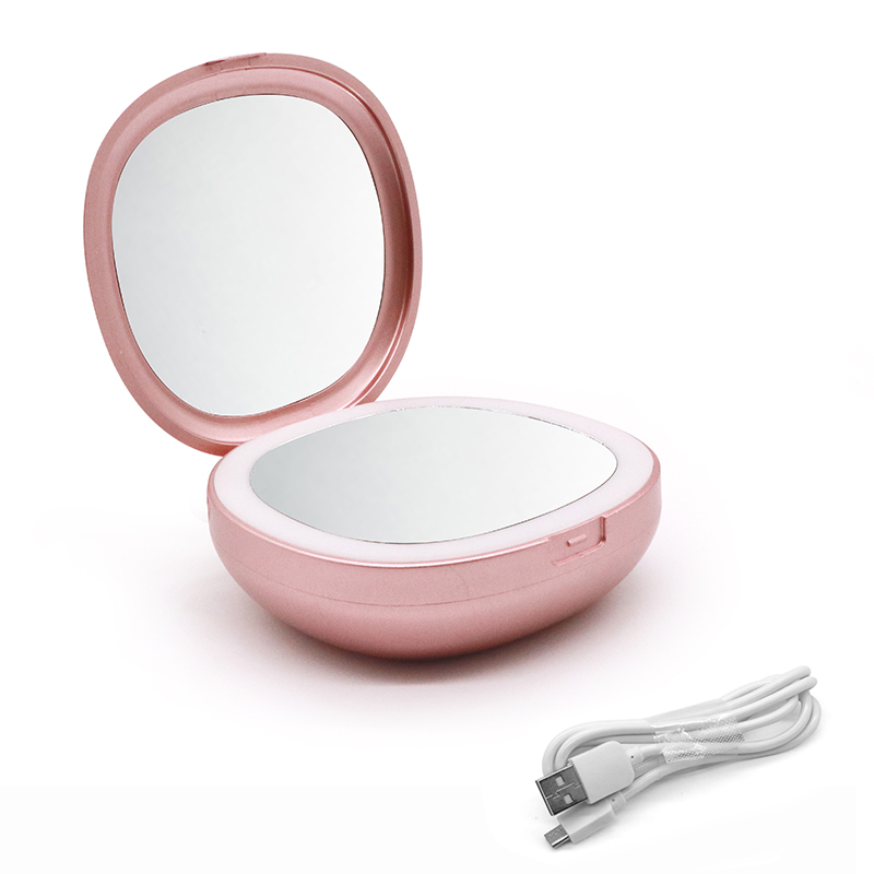 Модные Косметика для макияжа Make Up зеркало Powerbank банки складной портативный Power Bank зарядное устройство для мобильных устройств с держателей автомобильных зеркал для женщин