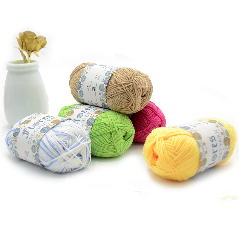HIGH QUALITY 50G COLORFUL BAMBOO COTTON YARN HAND KNITTING CROCHET YARN