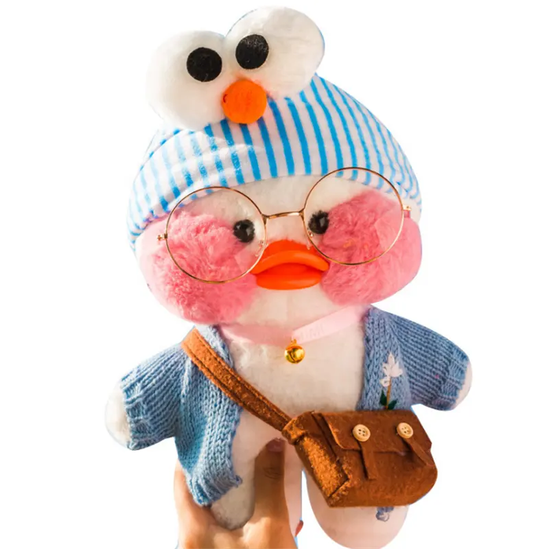 Hot selling kawaii lalafanfan plush toys cute stuffed soft plush duck doll