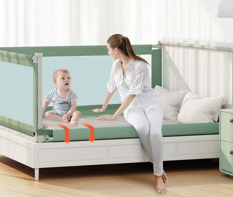 Baby bed guard rail for toddler kids protection bed fence bumper