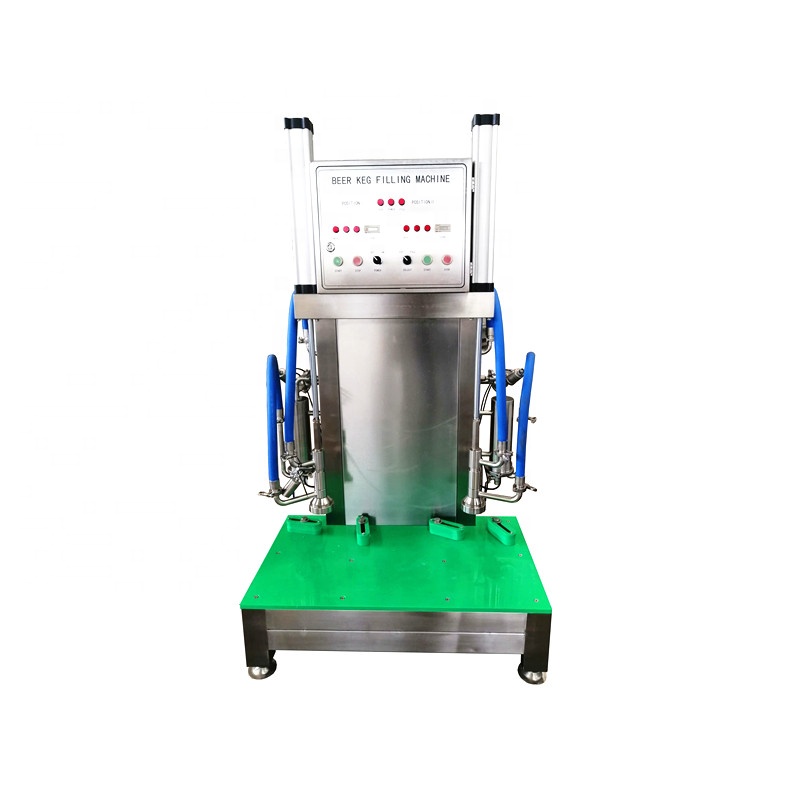 Commercial one station beer keg filling machine Semi-automatic small beer filler machine Beer barrel filling machine for sale