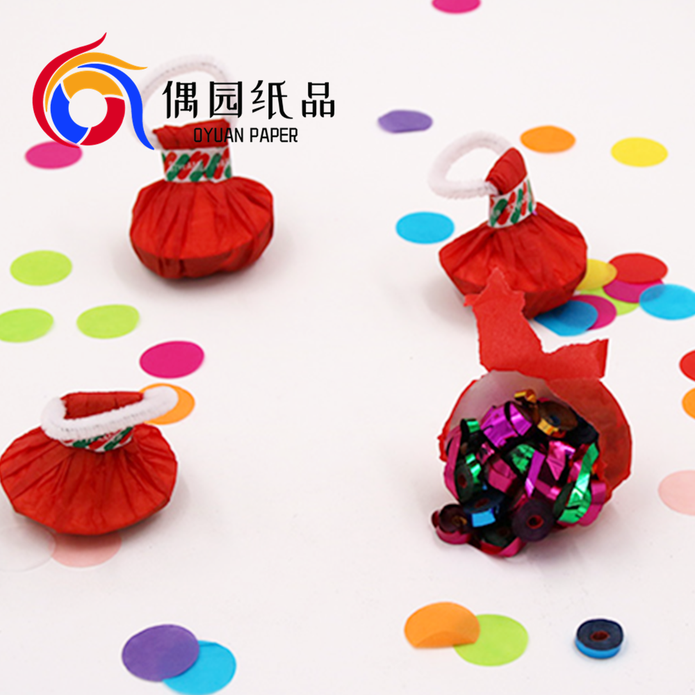 Wedding supplies party favor decor Spider Popper throw streamers silk confetti magic tissue paper hand throwing flowers