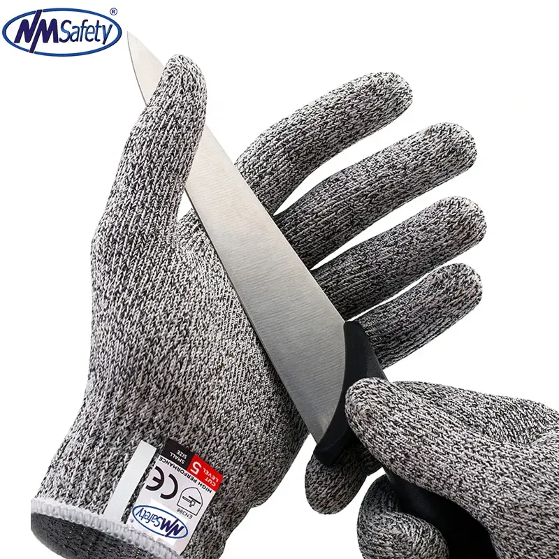 NMSAFETY Food Grade Level 5 Proof Safety Hand Protection Yard Work Kitchen Anti Cut Resistant Gloves for Cutting