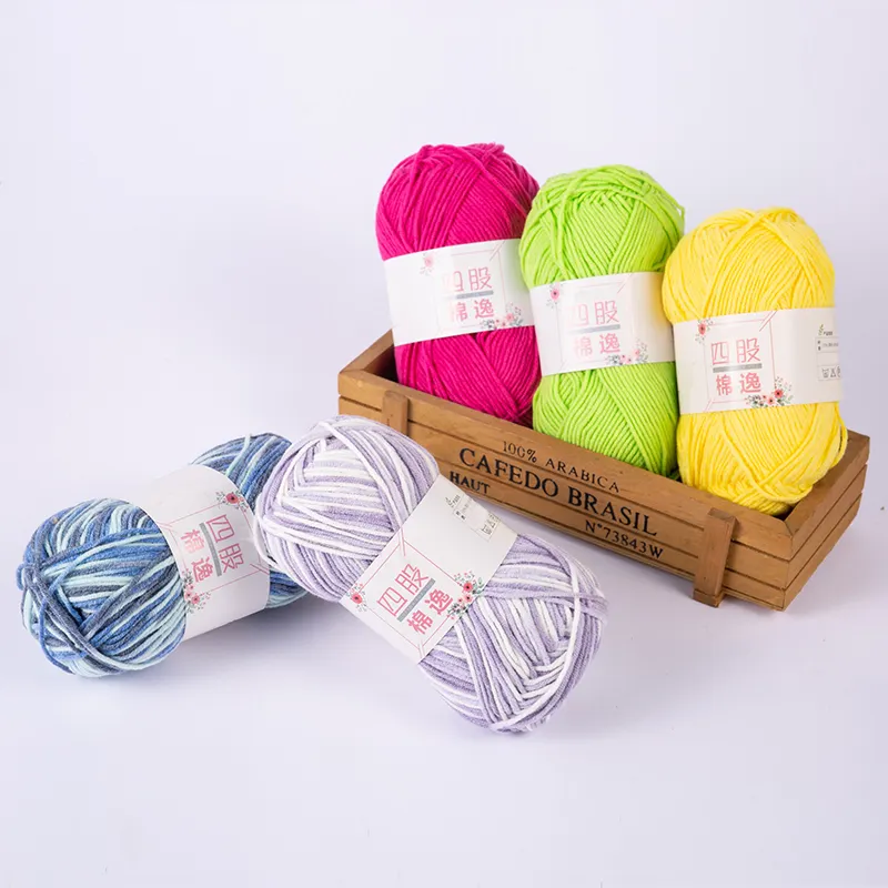 Best Selling Diy Hand Knitting Blended Acrylic Yarn Soft Blended Yarn Crochet