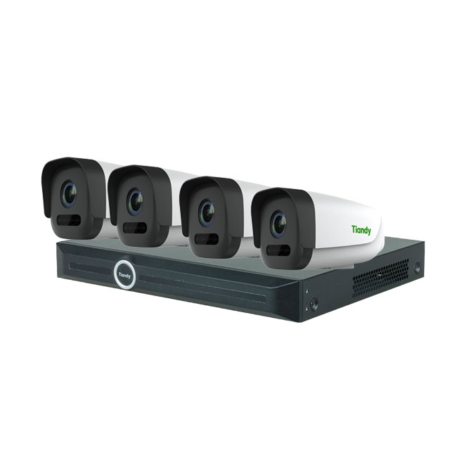 Tiandy 4mp 4K Poe 4ch 8ch 16ch NVR Камера комплект CCTV HD IP камера охранная система наблюдения