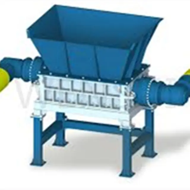 Alven Double shaft Shredder machine for waste plastic industrial