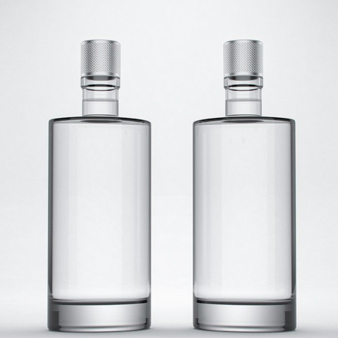 Пробка под заказ 50cl 500 мл плоские плечи 70cl 700 мл стеклянные бутылки для спирта, Джин-ром, виски, водки, текила, стеклянная бутылка с супер кремнем