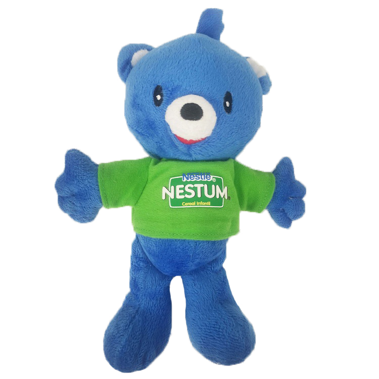 20 см на заказ Изысканный синий плюшевый Nestle плюшевый мишка игрушка мультфильм чучела кукла