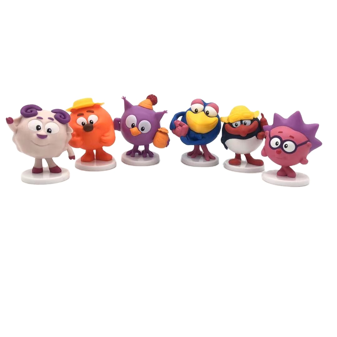 Custom plastic figurines cute cartoon animal action figure for promotion gift