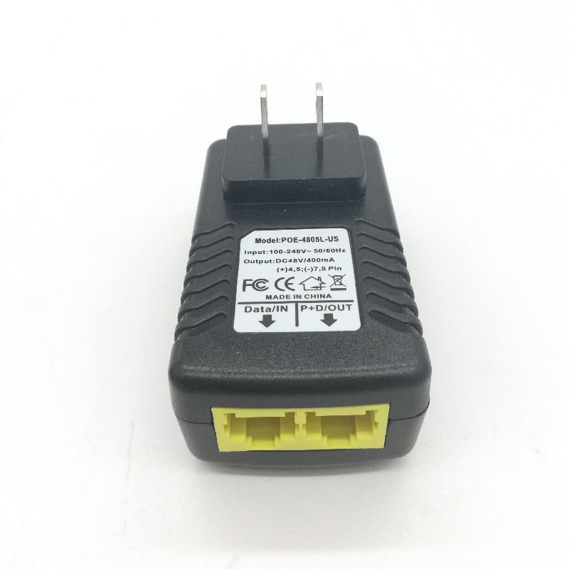 POE4805 пассивный 48 В 0.5A высокая эффективность работы 90-264VAC широкий вход напряжения PoE инжектор с высоким качеством