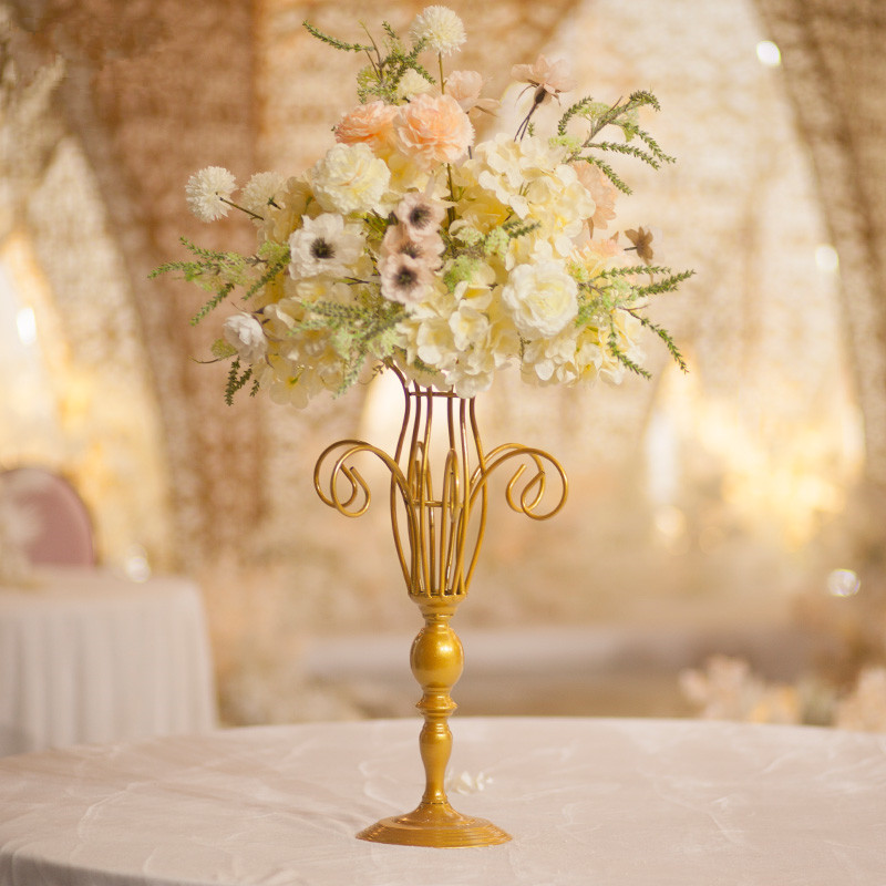 Fashion Euro Style Wedding Centerpiece For Table Metal Flower Stand Wholesale Weddings table centerpieces