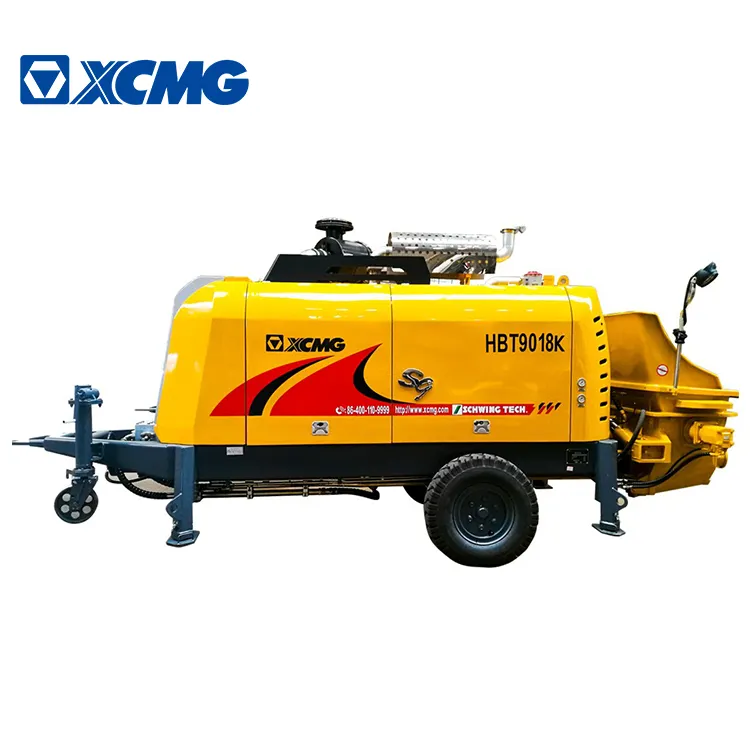 XCMG trailer concrete pump HBT9018K concrete pump machine for sale