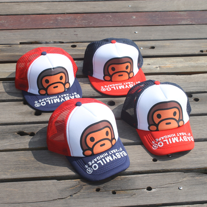 children's baseball hat new baby casual letter boys and girls travel sun hat