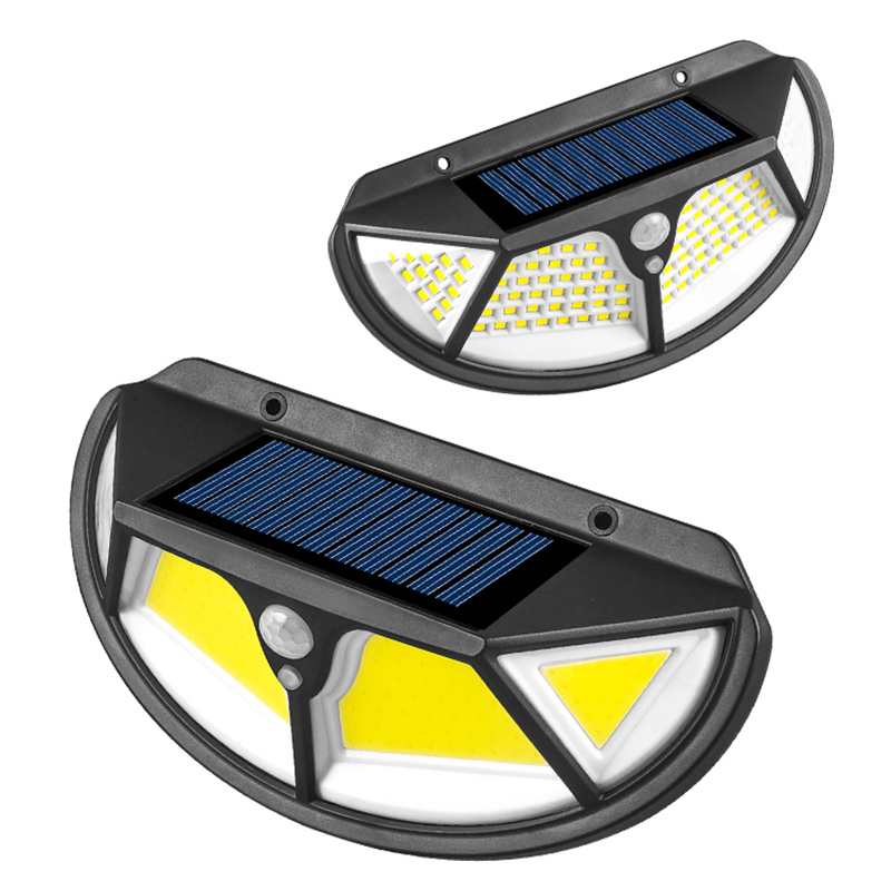 Уличный Солнечный уличный светильник 102LED, индукционный настенный светильник, уличный светильник, садовая лампа