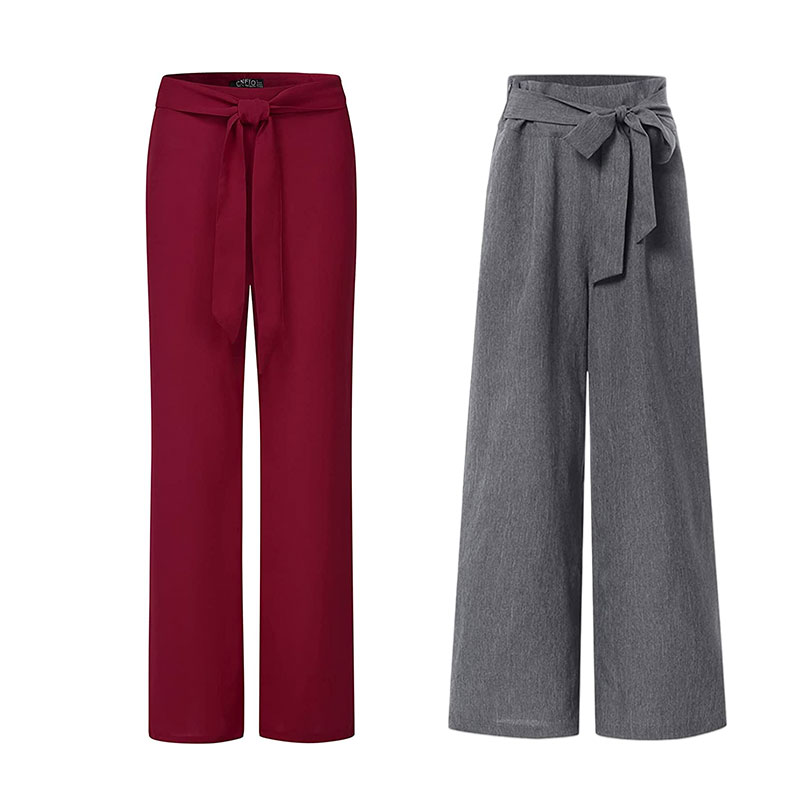 2021 Women Pants Straight Loose High Waist Trousers Temperament Casual Pants